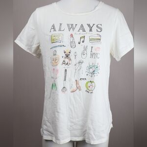 3 for $20 🔖 Women's White Graphic Tee - NWOT